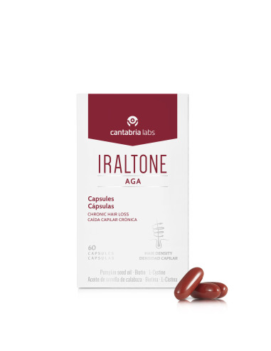 Iraltone AGA 60 cápsulas - Tratamiento para alopecia androgénica.