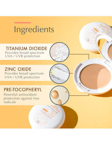 AVENE SPF 50 COMPACTO OIL FREE DORADO...