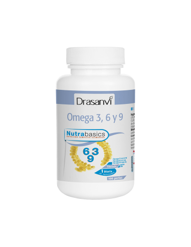 Drasanvi Omega 3-6-9 1000 mg 100 perlas - Cuidado cardiovascular y articular.