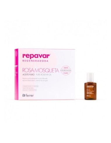 Repavar Regeneradora Aceite 15 ml - Aceite puro de rosa mosqueta para cicatrices y estrías.