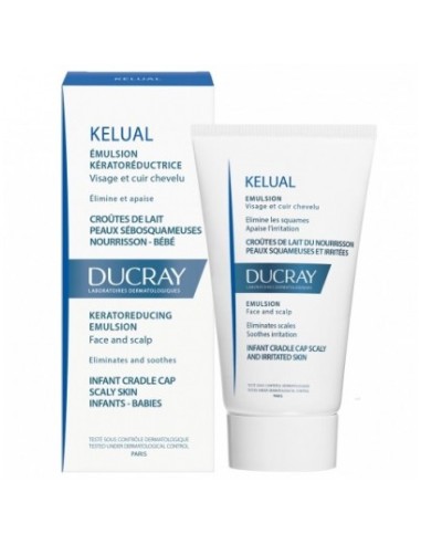 Ducray Kelual Emulsión Queratorreductora 50 ml - Tratamiento calmante para dermatitis seborreica.