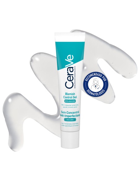 Cerave Gel Control Imperfecciones 40 ml - Gel anti-imperfecciones para piel grasa y acneica.