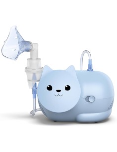 Omron Nebulizador Infantil Nami Cat NE-C303K-KDE - Nebulizador para niños con diseño de gato.