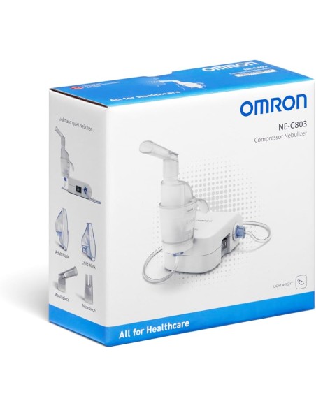 Nebulizador Omron Compresor Modelo NE-C803 - Nebulizador compacto para tratamiento respiratorio en casa.