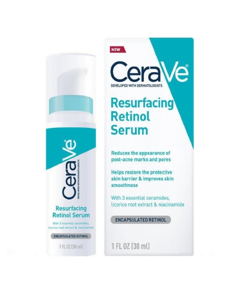 Cerave Sérum Retinol Anti-Marcas 30 ml - Tratamiento corrector para marcas post-acné.