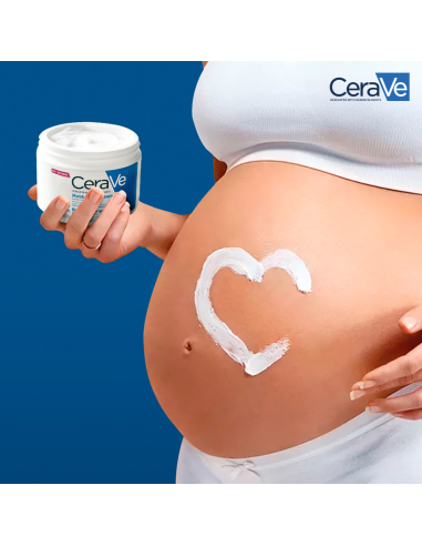 Cerave Crema Hidratante Piel Seca 340 g - Crema hidratante diaria para piel seca y sensible.