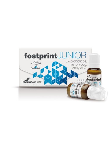 Fost Print Junior 20 Viales 15 ml - Complemento alimenticio para niños con jalea real y vitaminas.
