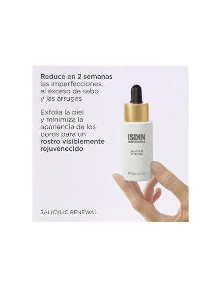 ISDINCEUTICS Salicylic Renewal Serum 30 ml - Sérum exfoliante con ácido salicílico y niacinamida.