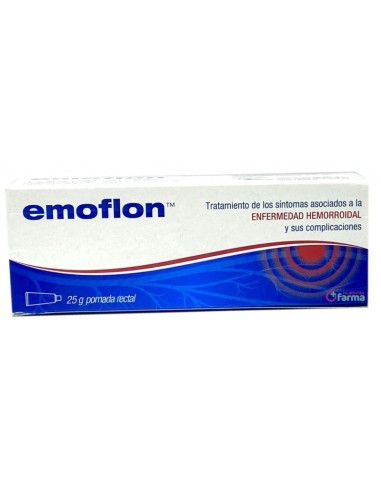 EMOFLON POMADA RECTAL 25 MG