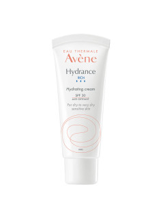 Avene Hydrance Enriquecida UV SPF 30 40 ml - Crema hidratante para piel seca con protección solar.