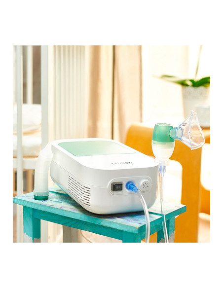 Omron Compresor Nebulizador Duobaby NE-C301-E - Nebulizador con aspirador nasal para bebés.